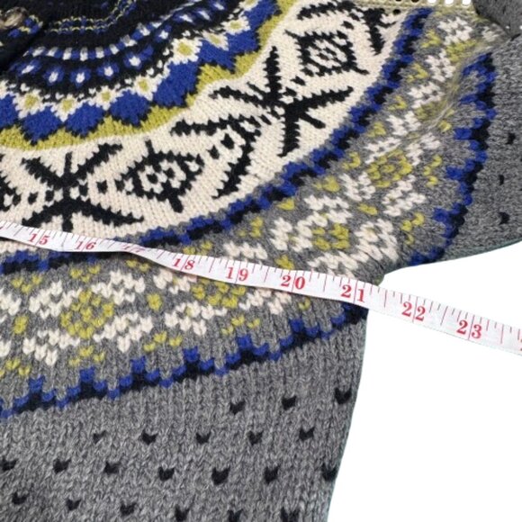 Heartloom Sylvia Cardi Fair Isle Scandi Girl Nordic Hygge Cardigan (Size L) - Picture 11 of 16